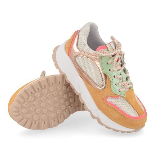 Romagnoli sneakers oranje Meisjes (oranje beige sneaker  - 8637R024) - Junior Steps