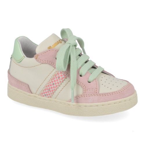Romagnoli sneakers roze Meisjes (roze ecru sneaker - 8202R128) - Junior Steps
