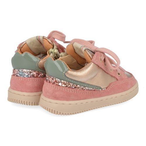 Romagnoli sneakers roze Meisjes (Roze goud eerste stap schoentje - 7050R087) - Junior Steps