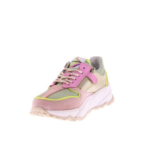 Romagnoli sneakers roze Meisjes (roze groene sneaker  - 8637R067) - Junior Steps