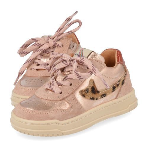 Romagnoli sneakers roze Meisjes (rozé metallic sneaker - 7162R071) - Junior Steps