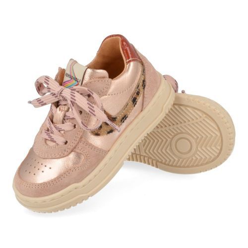 Romagnoli sneakers roze Meisjes (rozé metallic sneaker - 7162R071) - Junior Steps