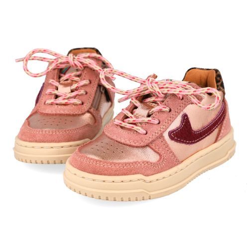 Romagnoli sneakers roze Meisjes (rozé metallic sneaker - 9162R171) - Junior Steps
