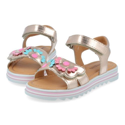 Romagnoli sandalen roze Meisjes (rozé sandaal met bloemen - 8841R071) - Junior Steps