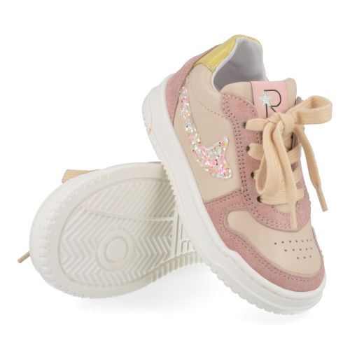 Romagnoli sneakers roze Meisjes ( - roze sneakertje6351R063) - Junior Steps