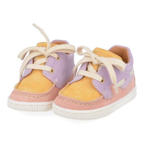 Romagnoli sneakers roze Meisjes ( - roze veterschoentje6017R047) - Junior Steps