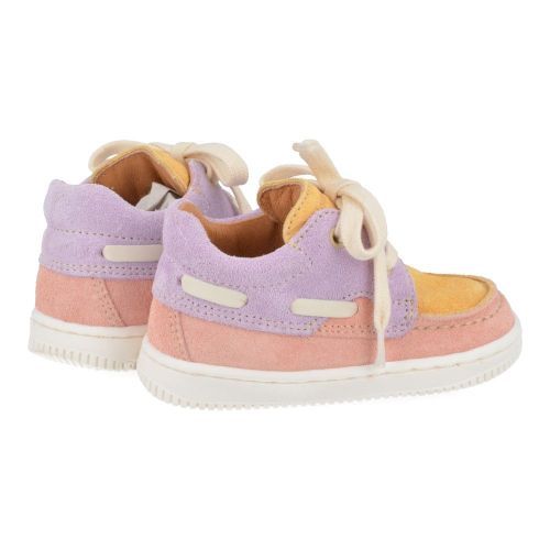 Romagnoli sneakers roze Meisjes ( - roze veterschoentje6017R047) - Junior Steps