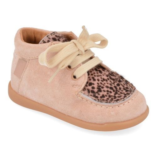 Romagnoli sneakers roze Meisjes ( - roze veterschoentje6034R071) - Junior Steps