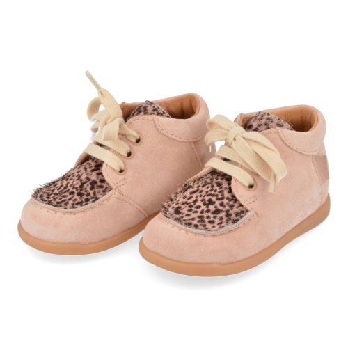 Romagnoli sneakers roze Meisjes ( - roze veterschoentje6034R071) - Junior Steps