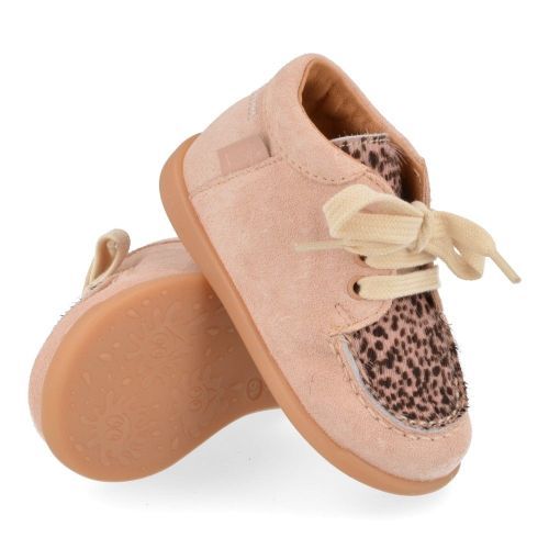 Romagnoli sneakers roze Meisjes ( - roze veterschoentje6034R071) - Junior Steps