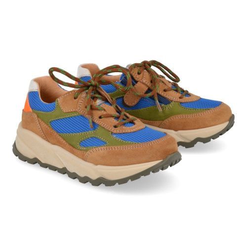 Romagnoli sneakers blauw Jongens (sneaker combi beige blauw - 7366R043) - Junior Steps