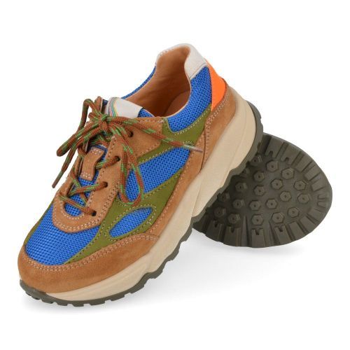 Romagnoli sneakers blauw Jongens (sneaker combi beige blauw - 7366R043) - Junior Steps