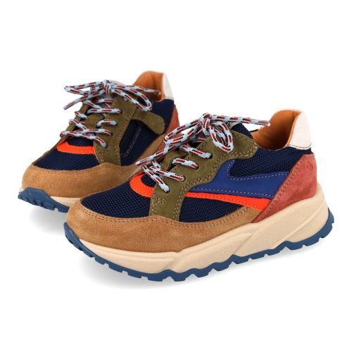 Romagnoli sneakers blauw Jongens (sneaker combi beige blauw - 9552R002) - Junior Steps