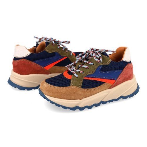 Romagnoli sneakers blauw Jongens (sneaker combi beige blauw - 9552R002) - Junior Steps