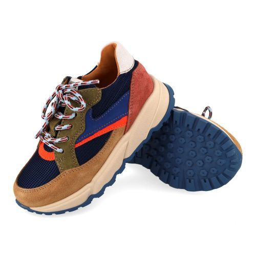 Romagnoli sneakers blauw Jongens (sneaker combi beige blauw - 9552R002) - Junior Steps