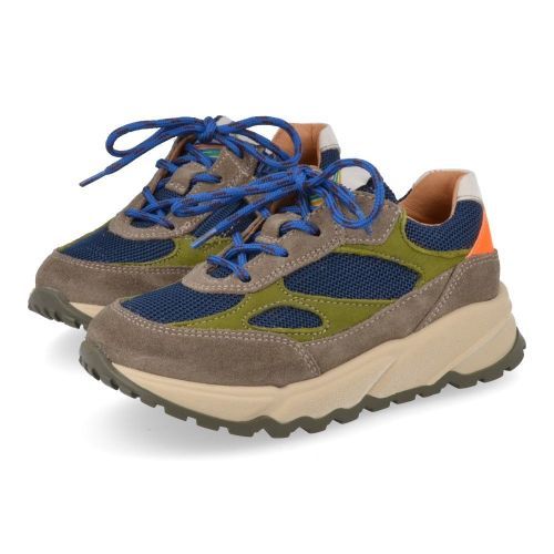 Romagnoli sneakers grijs Jongens (sneaker combi grijs blauw - 7366R002) - Junior Steps