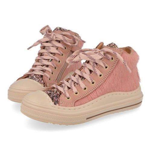 Romagnoli sneakers roze Meisjes (Sneaker in cavallino haar en glitter - 7372R016) - Junior Steps