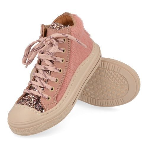 Romagnoli sneakers roze Meisjes (Sneaker in cavallino haar en glitter - 7372R016) - Junior Steps
