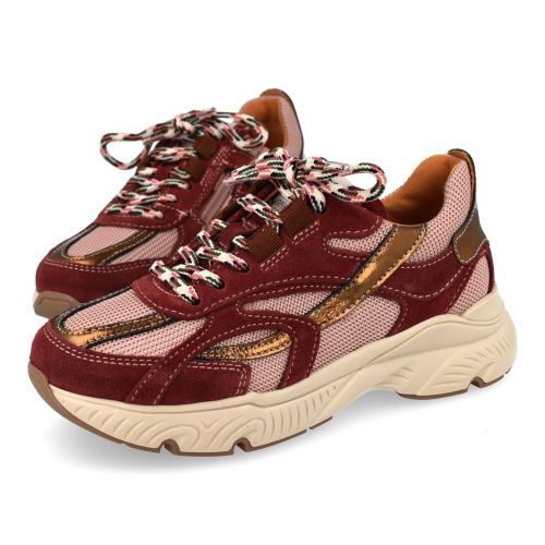 Romagnoli sneakers bordeaux Meisjes (sneaker in combi kleur bordeaux  - 9805R047) - Junior Steps