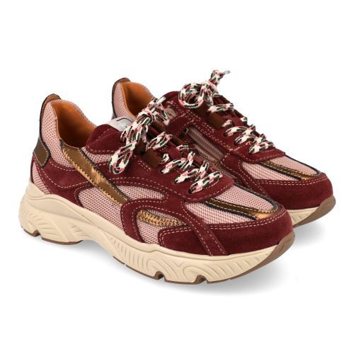 Romagnoli sneakers bordeaux Meisjes (sneaker in combi kleur bordeaux  - 9805R047) - Junior Steps