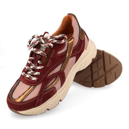 Romagnoli sneakers bordeaux Meisjes (sneaker in combi kleur bordeaux  - 9805R047) - Junior Steps