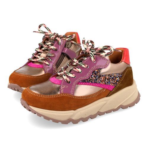 Romagnoli Baskets cognac Filles (9552R187) - Junior Steps