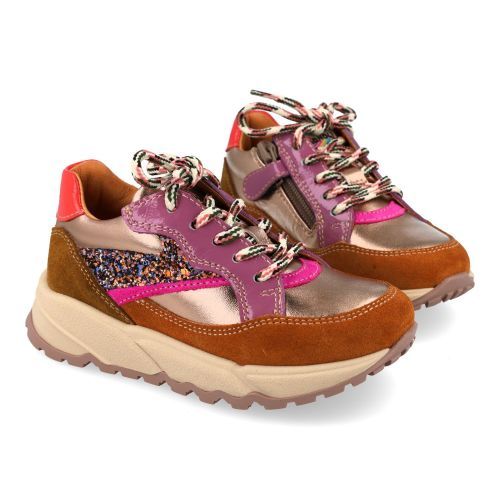 Romagnoli Baskets cognac Filles (9552R187) - Junior Steps