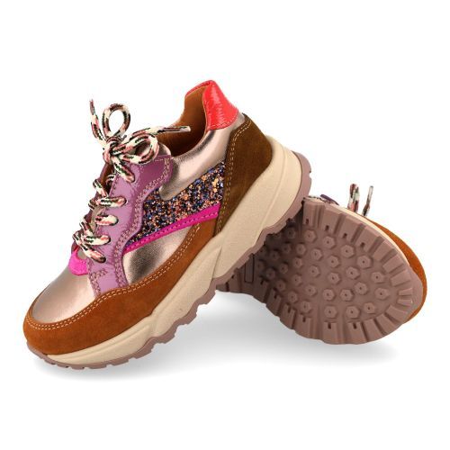 Romagnoli Baskets cognac Filles (9552R187) - Junior Steps
