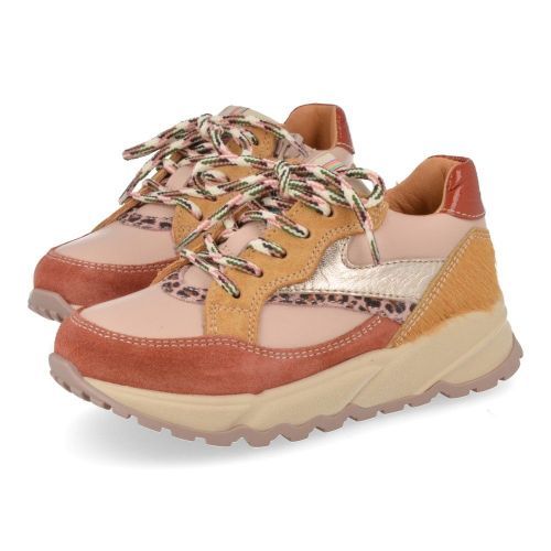 Romagnoli sneakers roze Meisjes (sneaker in combi kleur roest combi - 7364R171) - Junior Steps