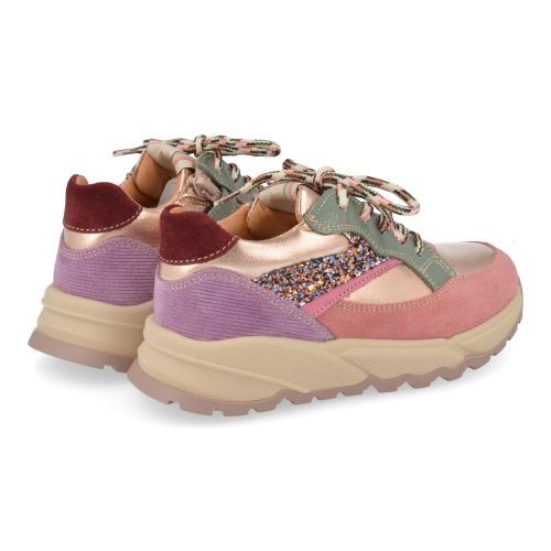 Romagnoli sneakers roze Meisjes (sneaker in combi kleur roze en glitter - 7364R071) - Junior Steps