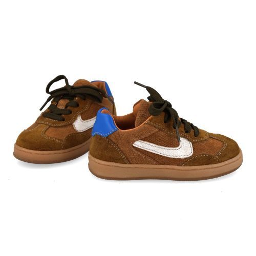 Romagnoli sneakers cognac Jongens (Sneaker suéde print cognac  - 9613R038) - Junior Steps