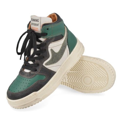 Romagnoli sneakers groen Jongens (Sneaker zwart - groen - 7464R026) - Junior Steps