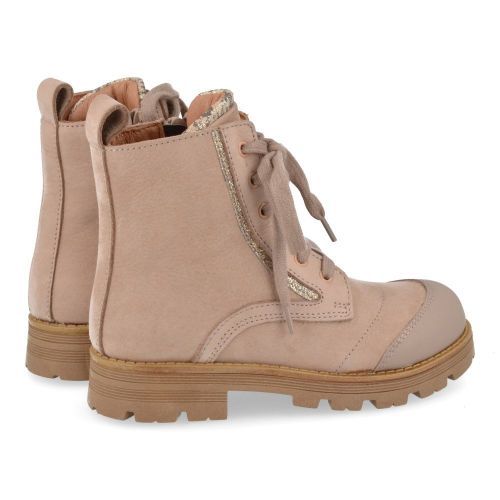 Romagnoli veterbottine taupe Meisjes ( - Taupe nubuck veterbottine 3790R110) - Junior Steps