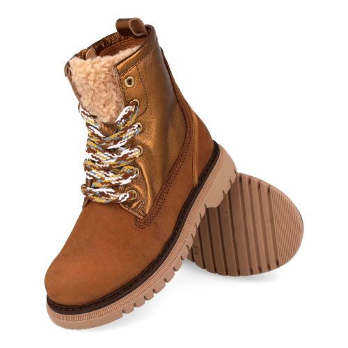 Romagnoli veterboot cognac Meisjes (veterbottine nubuck cognac - 9579R138) - Junior Steps