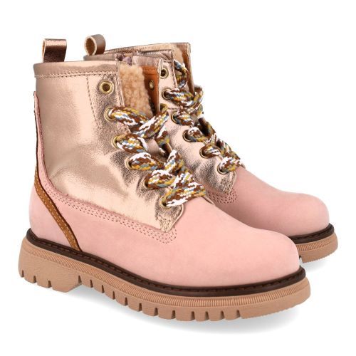 Romagnoli veterboot roze Meisjes (veterbottine nubuck roze - 9579R018) - Junior Steps