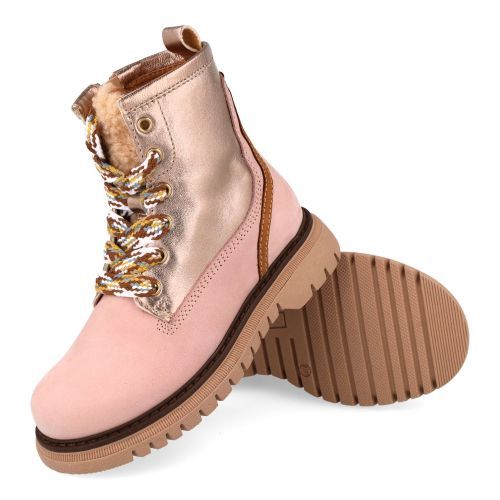 Romagnoli veterboot roze Meisjes (veterbottine nubuck roze - 9579R018) - Junior Steps
