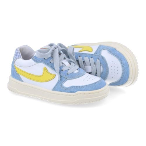Romagnoli sneakers wit Jongens (wit blauwe sneaker - 8304R526) - Junior Steps