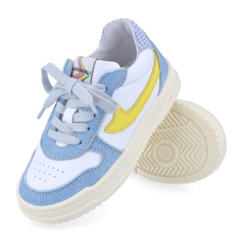 Romagnoli sneakers wit Jongens (wit blauwe sneaker - 8304R526) - Junior Steps