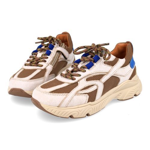 Romagnoli sneakers wit Jongens (witte sneaker in used leather - 9805R010) - Junior Steps
