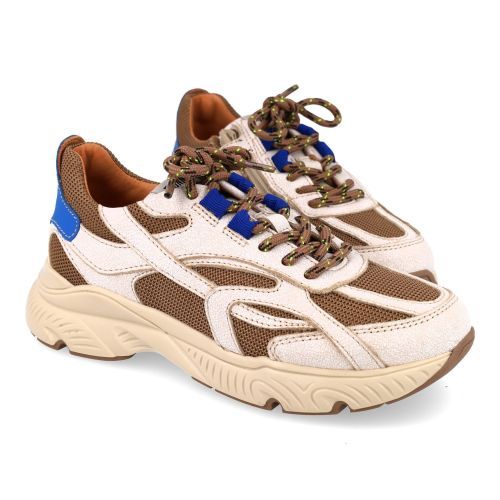 Romagnoli sneakers wit Jongens (witte sneaker in used leather - 9805R010) - Junior Steps
