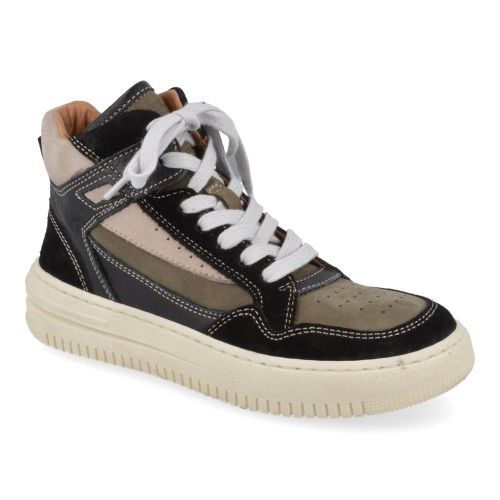 Romagnoli sneakers Zwart Jongens ( - zwart kaki sneaker 3841R601) - Junior Steps