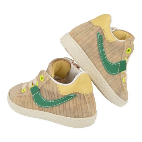 Rondinella sneakers beige Jongens ( - beige sneaker met rubber neus4316-13AI) - Junior Steps