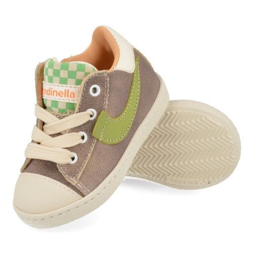 Rondinella sneakers beige Jongens ( - beige sneaker met rubber neus4316-13AS) - Junior Steps