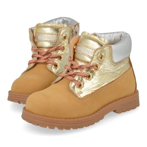 Rondinella veterboot beige Meisjes (Beige veterbottine - 4432-4D) - Junior Steps