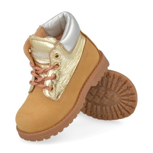 Rondinella veterboot beige Meisjes (Beige veterbottine - 4432-4D) - Junior Steps