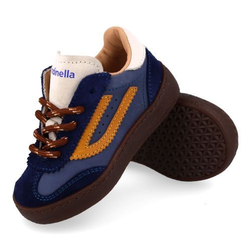 Rondinella sneakers blauw  (blauw - combi suéde sneaker - 4831-1) - Junior Steps