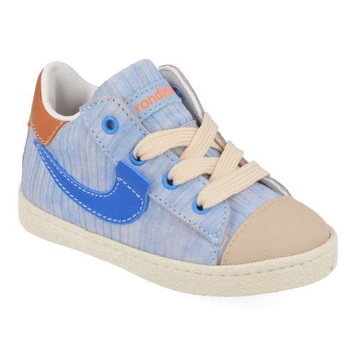 Rondinella sneakers blauw Jongens ( - blauwe sneaker met rubber neus4316-13AH) - Junior Steps