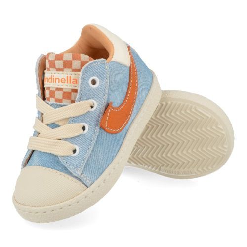 Rondinella sneakers blauw Jongens ( - blauwe sneaker met rubber neus4316-13AR) - Junior Steps