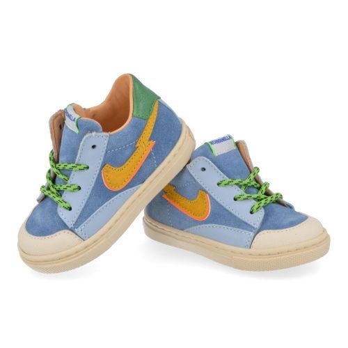Rondinella sneakers blauw Jongens ( - blauwe sneaker met rubber neus4747L) - Junior Steps