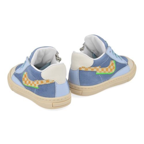 Rondinella sneakers blauw Jongens ( - blauwe sneaker met rubber neus4747R) - Junior Steps